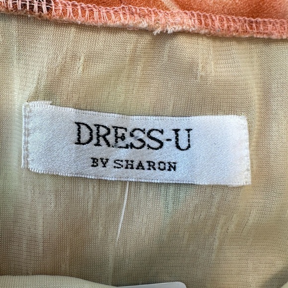 Vintage Flowy Cheetah Tropical Leaf Print Skirt Orange Cream Black - Picture 8 of 10